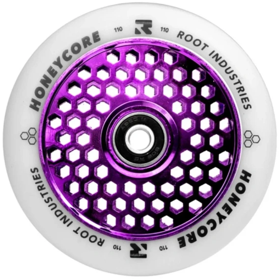 Koła do Hulajnogi Root Industries Honeycore White Pro Scooter Wheels 2-Pack Fioletowy 110 mm (2 szt.)