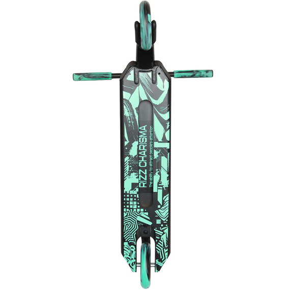 Hulajnoga Wyczynowa NKD RIZZ Stunt Scooter Miętowo-Czarny 85 cm