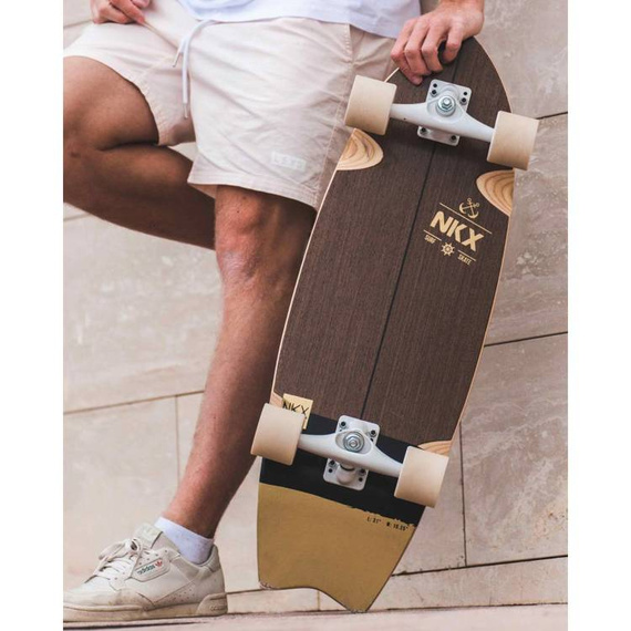 Surfskate Deskorolka do Surfingu NKX Maverick Gold 31"