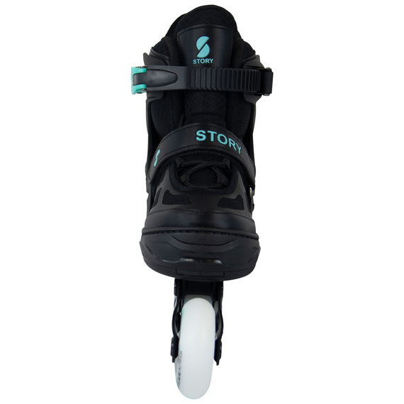 Rolki regulowane Story Midnight Adjustable Inline Skates Czarno-Miętowy LED