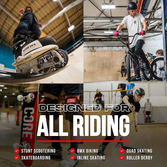 Ochraniacze na łokcie CORE Street Elbow Pads Czarno-Czerwony