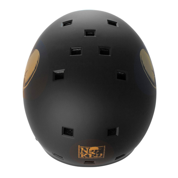 Kask Na Deskorolkę Hulajnogę NKX Brain Saver Czarno-Złoty Skull