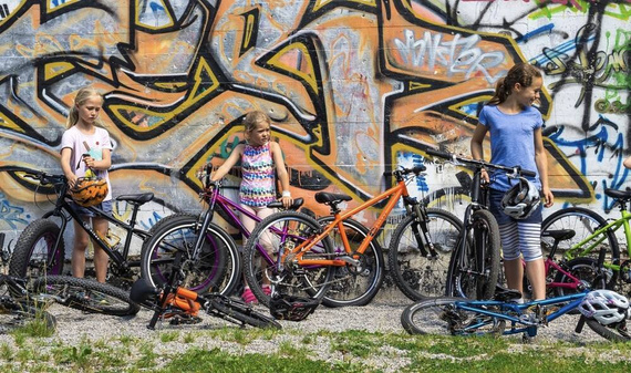 Superlekki rower dla dzieci KUbikes 20S DISC Turkusowo-Fioletowy