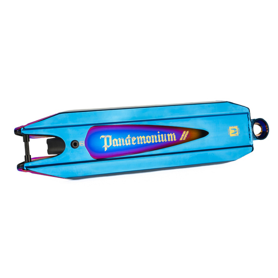 Podest Deck do Hulajnogi Wyczynowej Ethic Pro Scooter Deck Pandemonium V2 460 mm Niebieski Chromowany