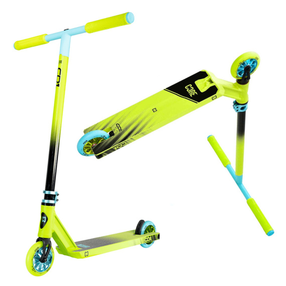 Hulajnoga Wyczynowa CORE CD1 Complete Stunt Scooter Limonkowo-Niebieski wys. 81 cm