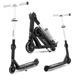 Hulajnoga Miejska Rekreacyjna Frenzy Flex Recreational Scooter Czarno-Srebrny 120 mm