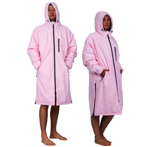 Poncho Ponczo Kurtka Story Change Robe Jasnoróżowy