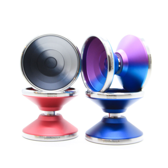 Yoyo Metalowe dla Zaawansowanych YoYoFactory BiMetal Czarno-srebrne