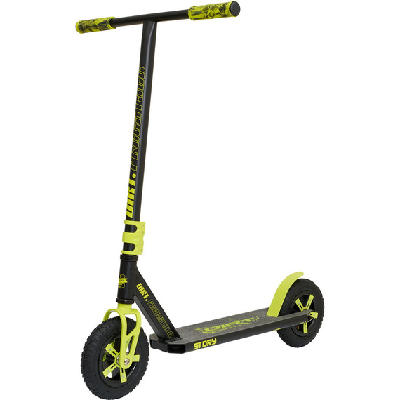 Terenowa Hulajnoga Wyczynowa Story Dirt Freestyle Scooter Czarno-Żółty 89,9 cm
