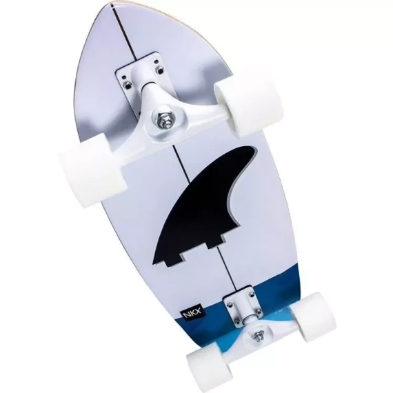 Surfskate Deskorolka Do Surfingu NKX Maverick Tahiti White-Blue 30"