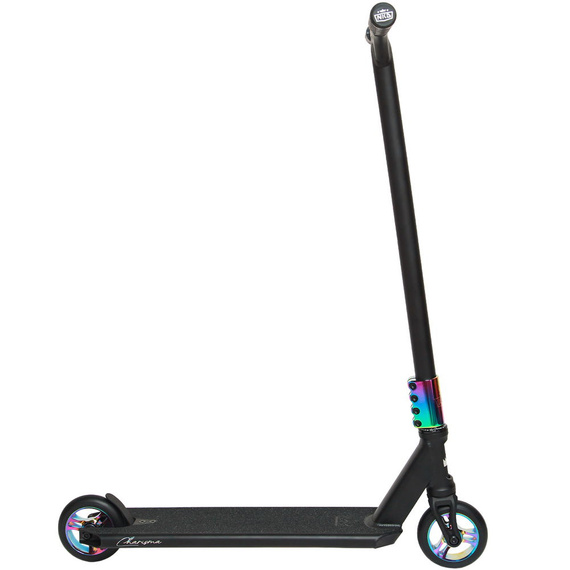 Hulajnoga Wyczynowa NKD RIZZ Stunt Scooter Czarno-Tęczowy 81 cm