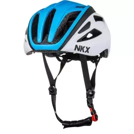 Kask Rowerowy NKX Urban Biało-Niebieski S/M
