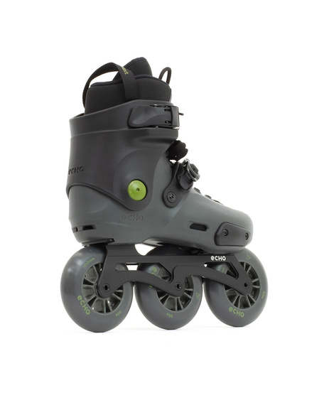 Rolki trójkołowe Echo Sonar 3 Wheel Freeskates Czarny