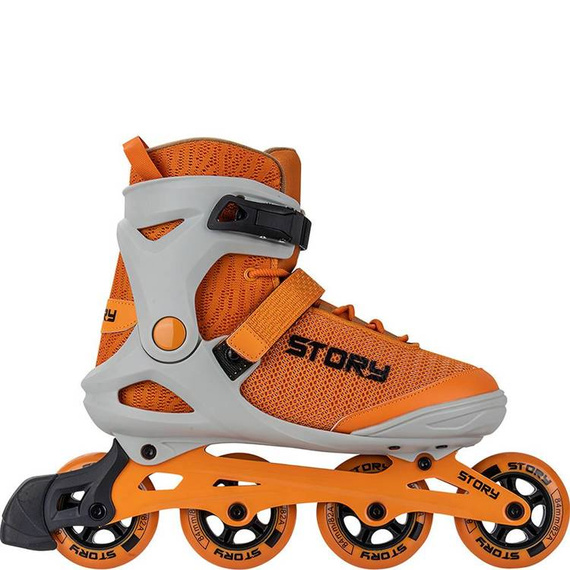Łyżworolki Uniwersalne Inline STORY Vision Pomarańczowe