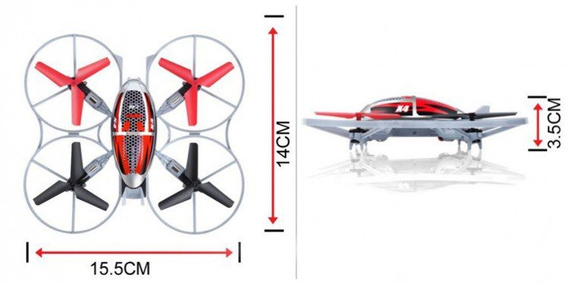 Dron RC Syma: Quadcopter Syma X4 2.4GHz