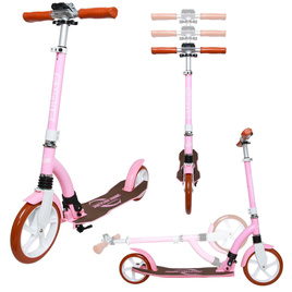 Hulajnoga Transportowa Miejska z Przednim Zawieszeniem Story Retro Ride Różowo-Biały