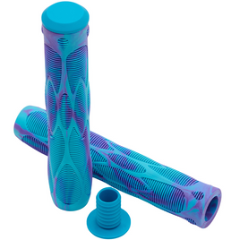 Gripy Rączki do Hulajnogi Wyczynowej NKD Park Stunt Scooter Grips Niebiesko-Fioletowy 165 mm