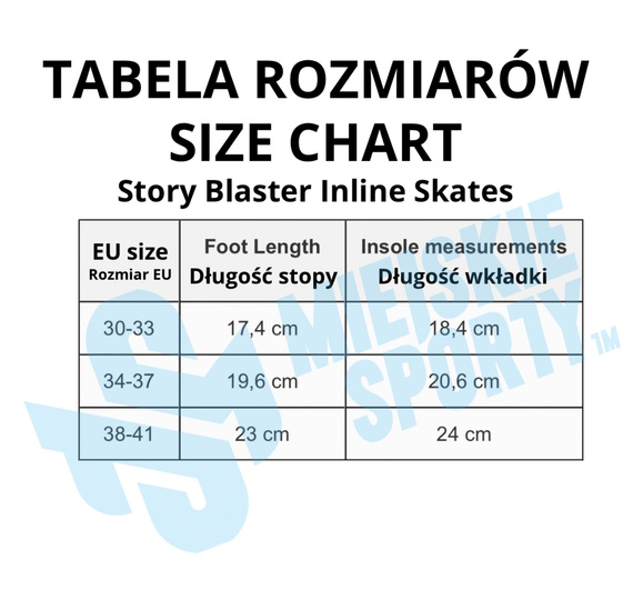 Rolki regulowane Story Blaster Inline Skates Czarny