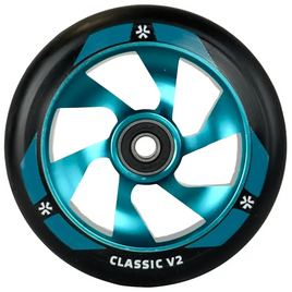 Koło do Hulajnogi Union Classic V2 Pro Scooter Wheel Czarno-Turkusowy Metaliczny 110 mm