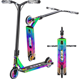 Hulajnoga Wyczynowa Streetowa Lekka NKD Fuel Tęczowy wys. 84 cm 