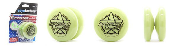Yoyo Świecące Fluorescencyjne YoYoFactory Spinstar GLOW Yellow