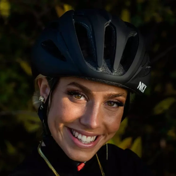 Kask Rowerowy NKX Urban Biało-Niebieski L/XL