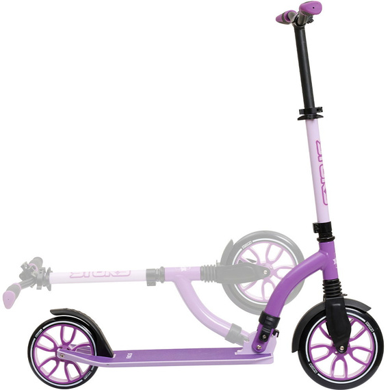 Hulajnoga Miejska Transportowa Story Big Wheel Advanced Foldable Scooter Fioletowy 230/200 mm