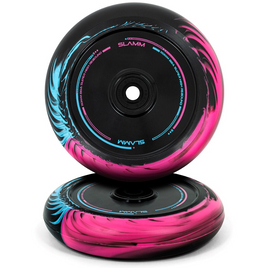 Zestaw kół do hulajnogi SLAMM Swirl Hollow Core Czarno-Niebiesko-Różowy 110 mm