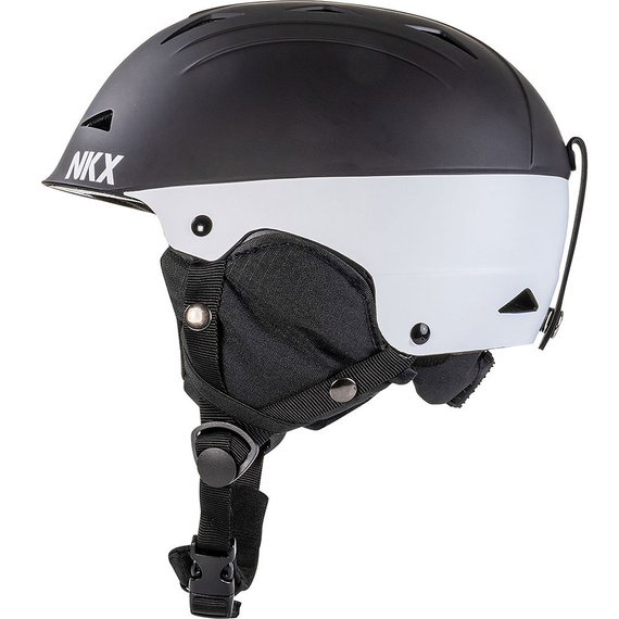 Kask na narty i snowboard NKX Predator Snow Helmet Czarno-Biały