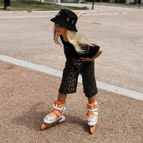 Rolki regulowane Story Spike Adjustable Inline Skates Pomarańczowy LED