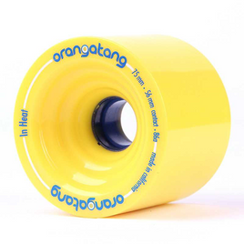 Koła do longboardu Orangatang In Heat Wheels Żółty 75 mm 86A