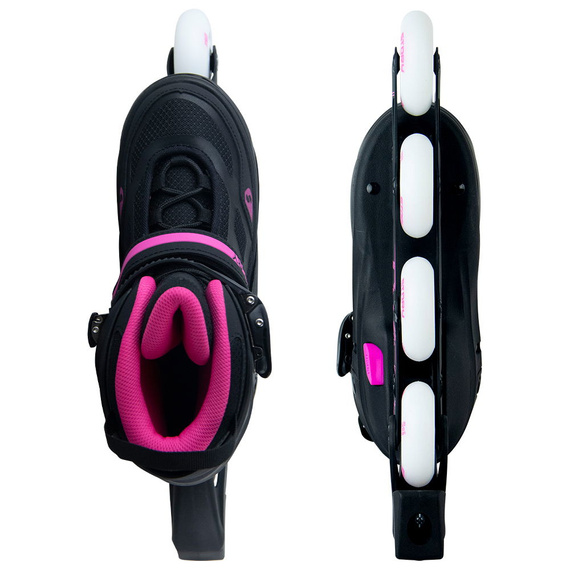 Rolki regulowane Story Fusion Adjustable Inline Skates Różowy LED