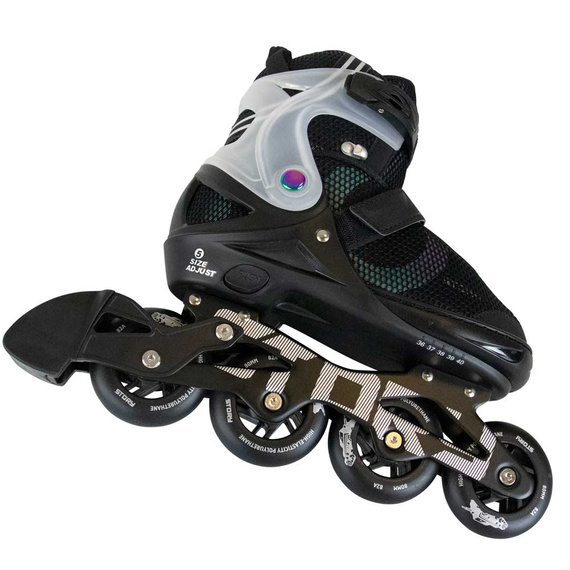 Rolki regulowane Story Motion Adjustable Inline Skates Czarny
