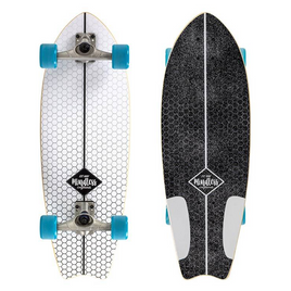 Deska Surfskate Mindless Surf Skate Fish Tail Biała 29,5"
