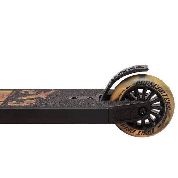 Hulajnoga Wyczynowa Aluminiowa Lekka dla młodych riderów NKD Next Generation Czarno-Złoty wys. 79,4 cm