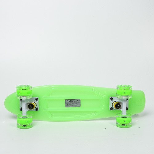Fish skateboards Neon Green / White / Light Green