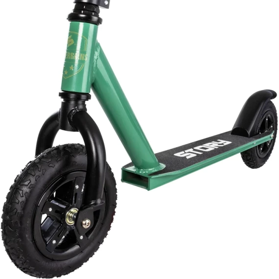 Hulajnoga Terenowa z dużymi pompowanymi kołami Story All Terrains Dirt Zielony wys. 94 cm