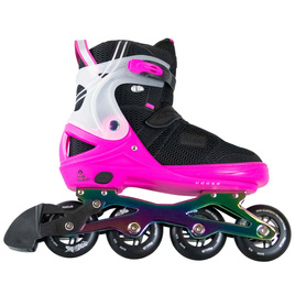 Rolki regulowane Story Motion Adjustable Inline Skates Czarno-Różowo-Tęczowy