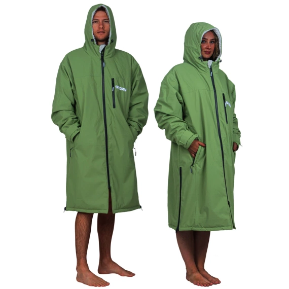 Poncho Ponczo Kurtka Story Change Robe Oliwkowy