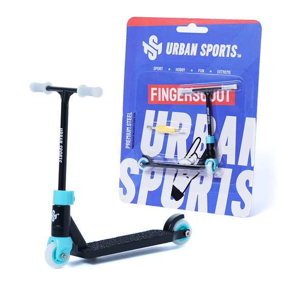 Hulajnoga na palce Urban Sports Finger Scoot Prorider Black/Sky Blue Czarno-Niebieski 8,2 cm