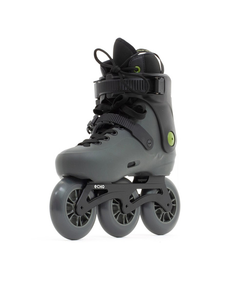 Rolki trójkołowe Echo Sonar 3 Wheel Freeskates Czarny