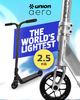 Hulajnoga Wyczynowa Union Aero S Scooter Czarno-Srebrny wys. 80 cm
