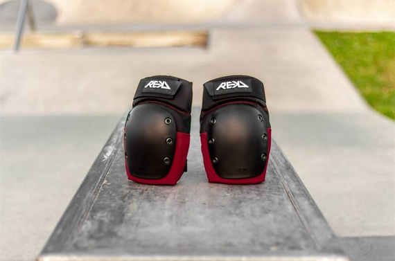 Ochraniacze REKD Ramp Knee Pads XS Czarno Czerwony