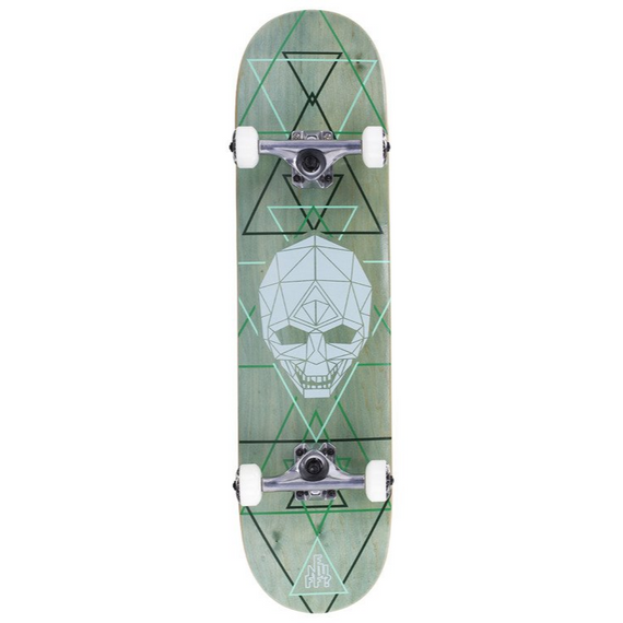 Deskorolka ENUFF GEO SKULL COMPLETE Green 8,0"