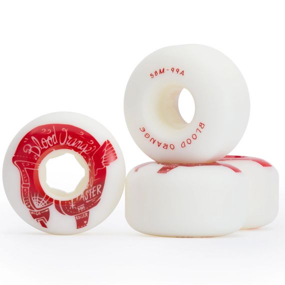 Kółka Blood Orange Street Raw Rounded Wheels Biały 58 mm 99A