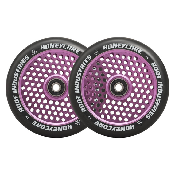Koła do Hulajnogi Root Industries Honeycore Black Pro Scooter Wheels 2-Pack Fioletowy 120 mm (2 szt.)