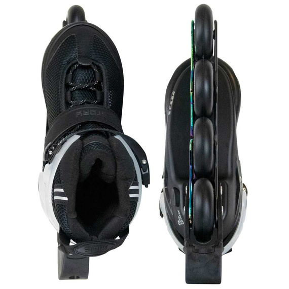 Rolki regulowane Story Motion Adjustable Inline Skates Czarno-Tęczowy