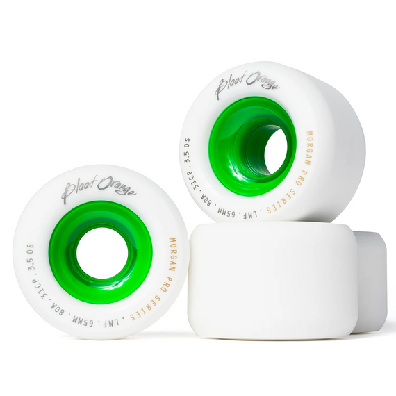 Koła Blood Orange Morgan Pro Biało-Zielony 65 mm 80A