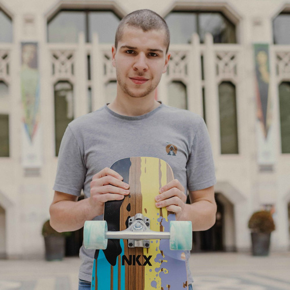 Longboard do Dancingu NKX Vegas Zielony 123,5 cm