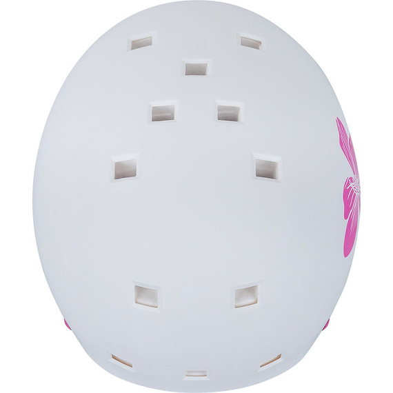 Kask Na Deskorolkę Hulajnogę NKX Brain Saver Flower Biało-Różowy